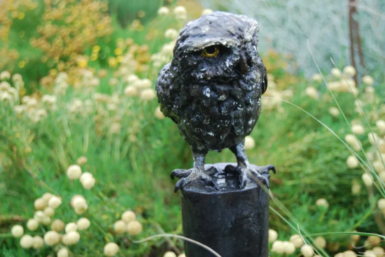 Little Owl Bronze Sculpture by JOEL catches the eye