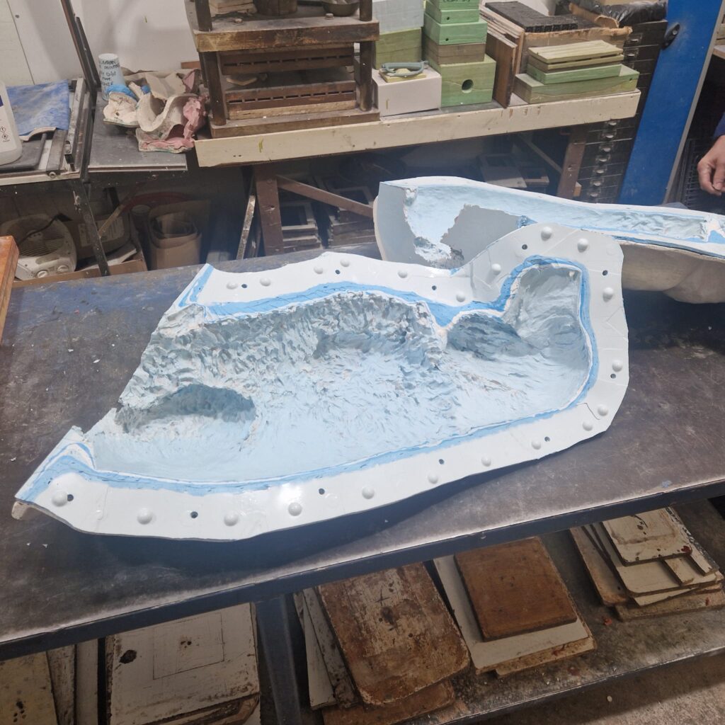 The mould made of  life sized statue of the dog, a spaniel  by the Sculptress JOEL