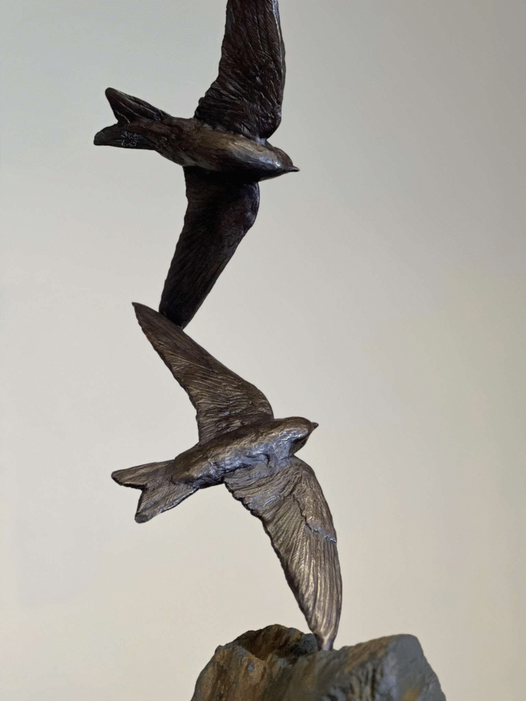 Wedding Anniversary gift solution Bronze Bird Sculpture Wing to Wing is the answer