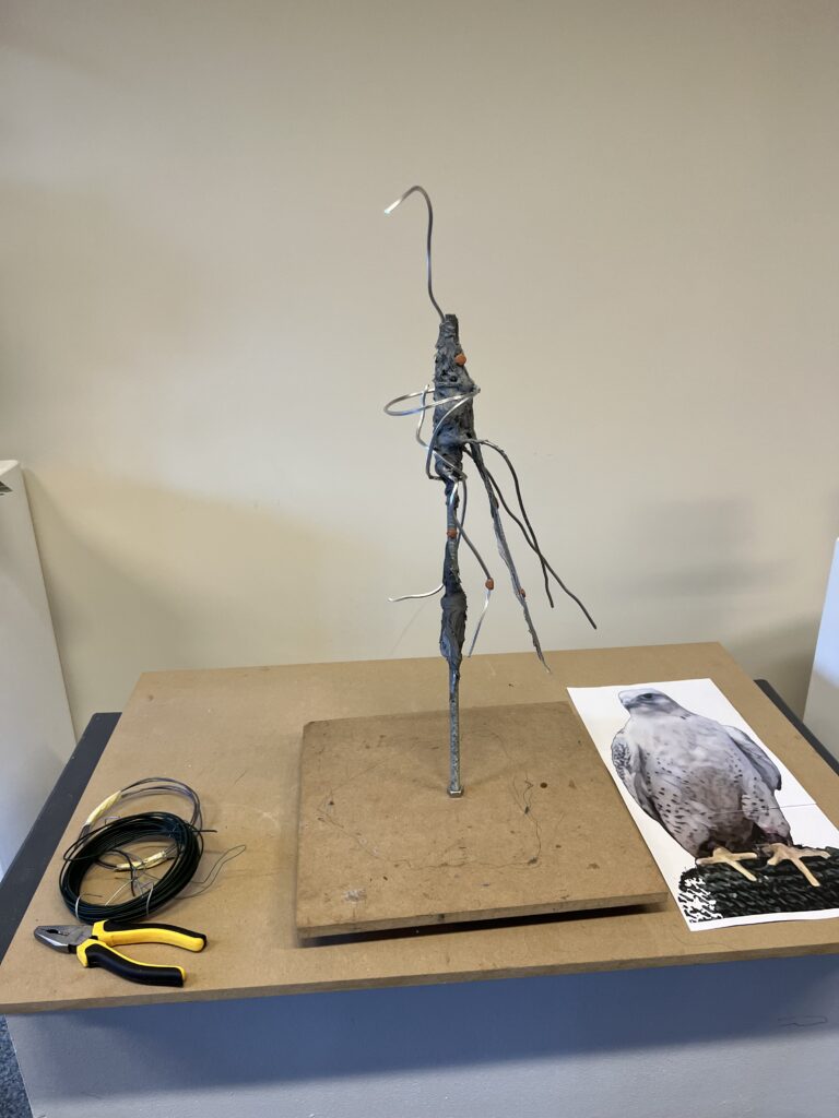 Sculpture armature and design of Gyr Sculpture by JOEL